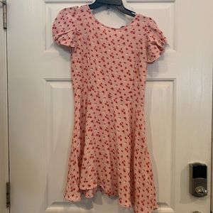 Pink forever 21 floral print dress